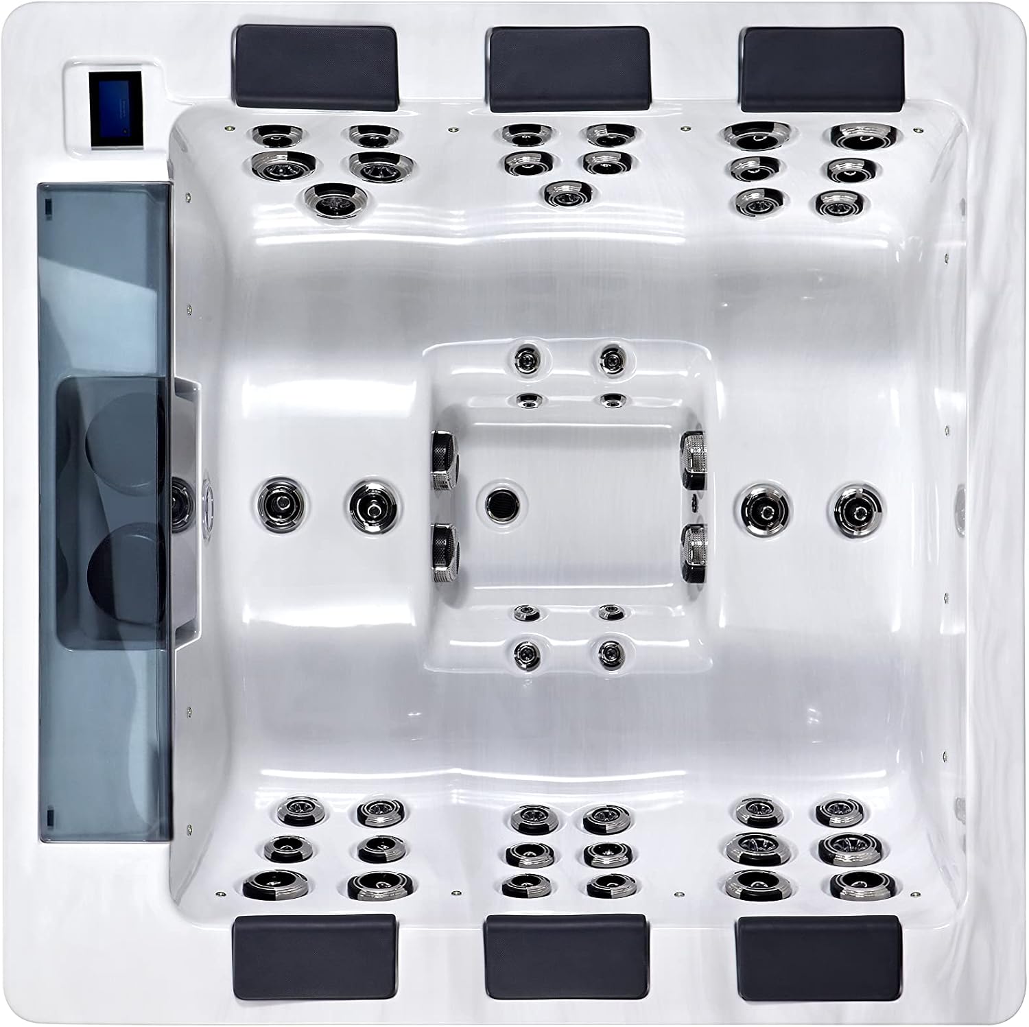 Comfort Hot Tubs - 6 Person Luxury Outdoor Portable Spa - 44 Jets - above Ground Hot Tub