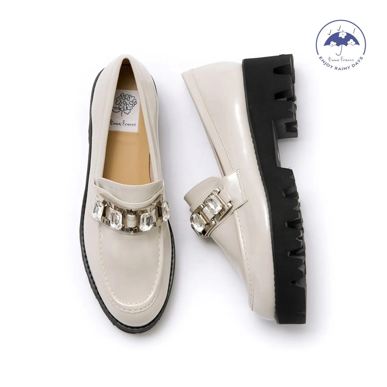 [24SS] Emma Francis Track Sole Beaded Loafers