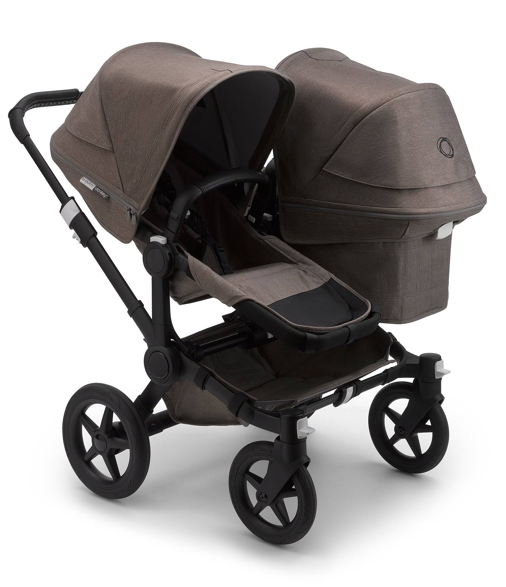 Bugaboo Donkey3 Duo Extension Set - Mineral Black/Taupe