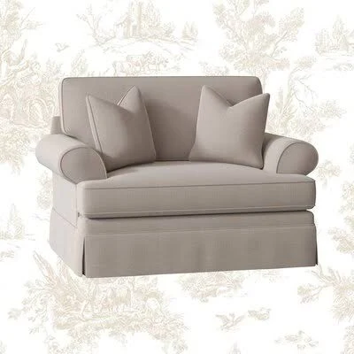 Thirsk Big Chair and A Half Body Fabric: Sunbrella Meridian Wisteria