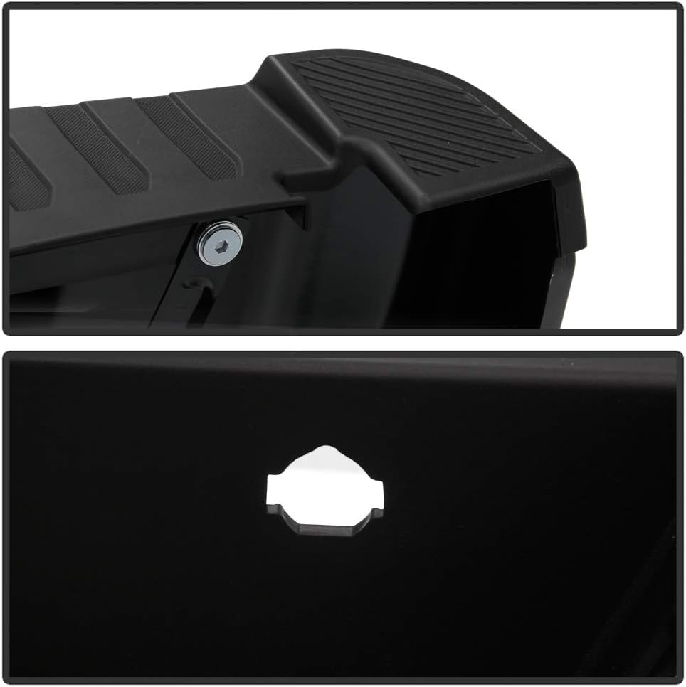 ACANII - For 2015-2019 Ford F150 Pickup w/o Sensor Hole & Hitch Black Steel Complete Rear Bumper Assembly (Excpt Raptor)