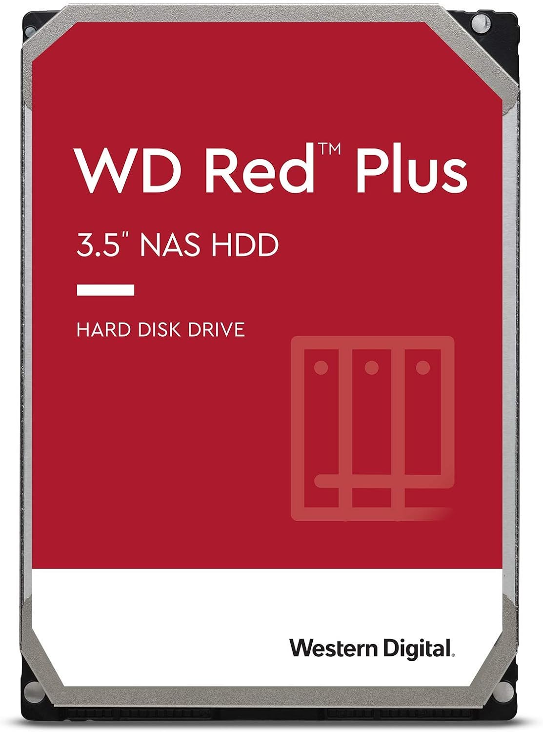 Western Digital 4TB WD Red Plus NAS Internal Hard Drive HDD - 5400 RPM, SATA 6 Gb/s, CMR, 64 MB Cache, 3.5 - WD40EFRX