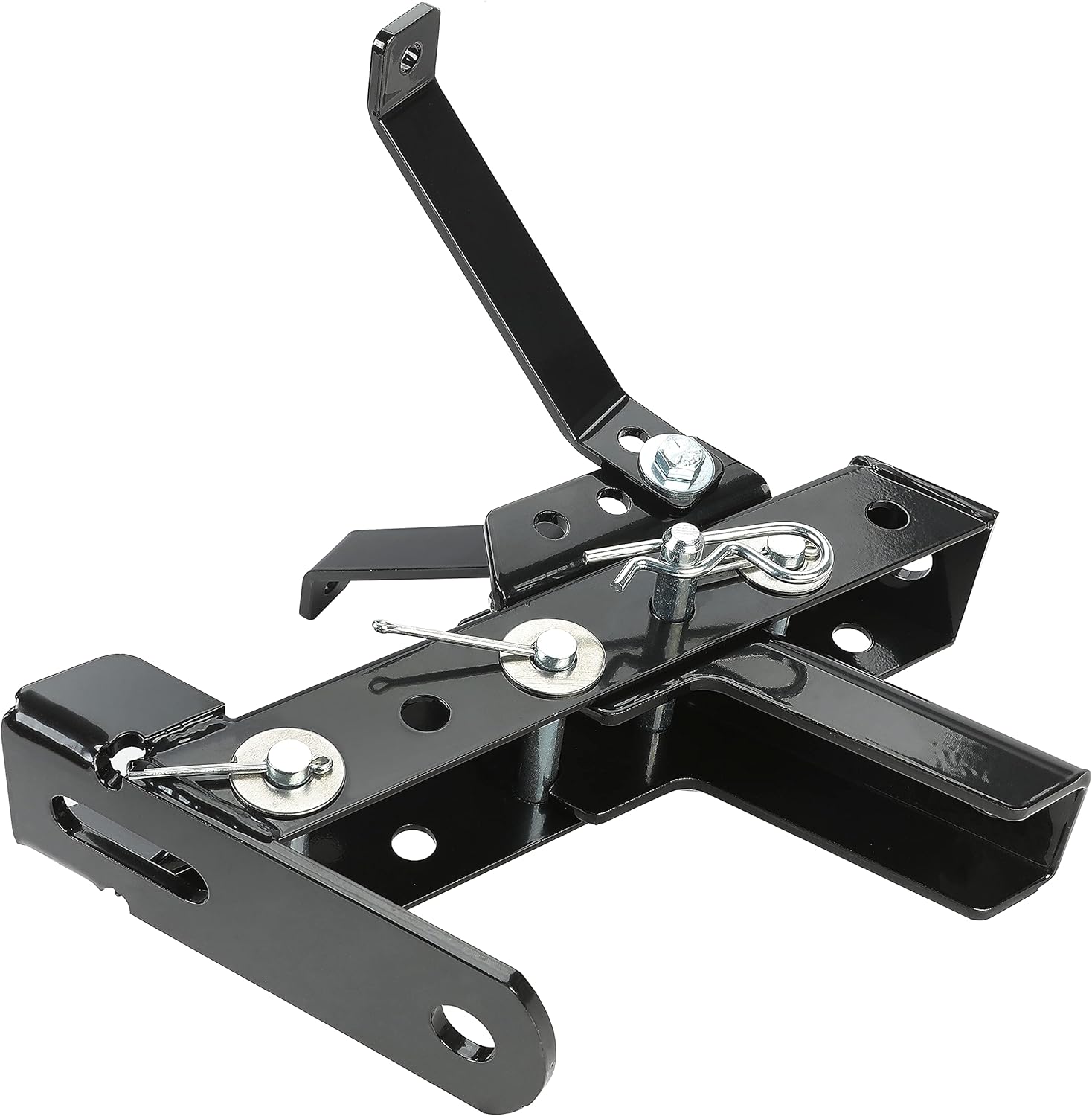 ECOTRIC Heavy Duty Adjustable Lawn Garden Tractor Hitch Steel Compatible with John Deere Pack of 2