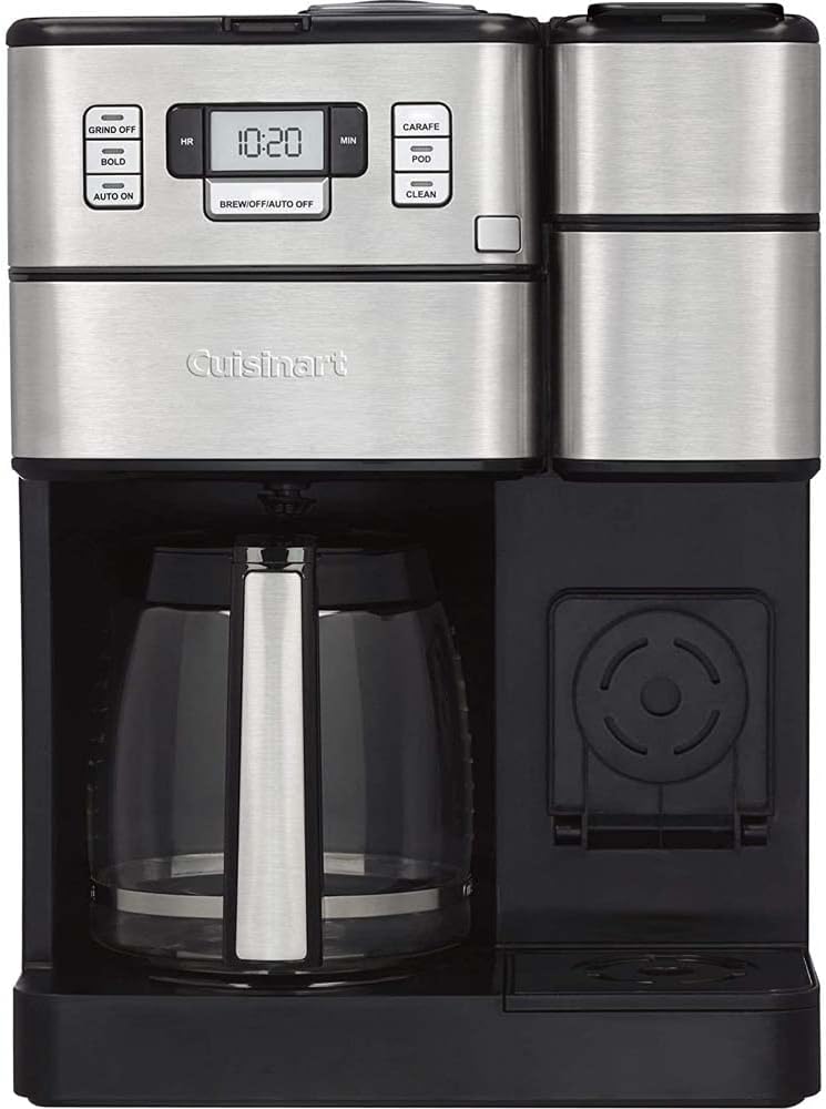 Cuisinart SS-GB1 Coffee Center Grind & Brew Plus Bundle with Deco Essentials Stainless Steel Ice Cubes and Deco Chef Reusable 16-Ounce To Go Travel Mug