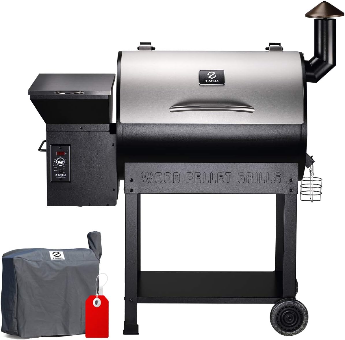 Z GRILLS ZPG-200A Portable Wood Pellet Grill & Electric Smoker – Camping BBQ Combo with Auto Temperature Control