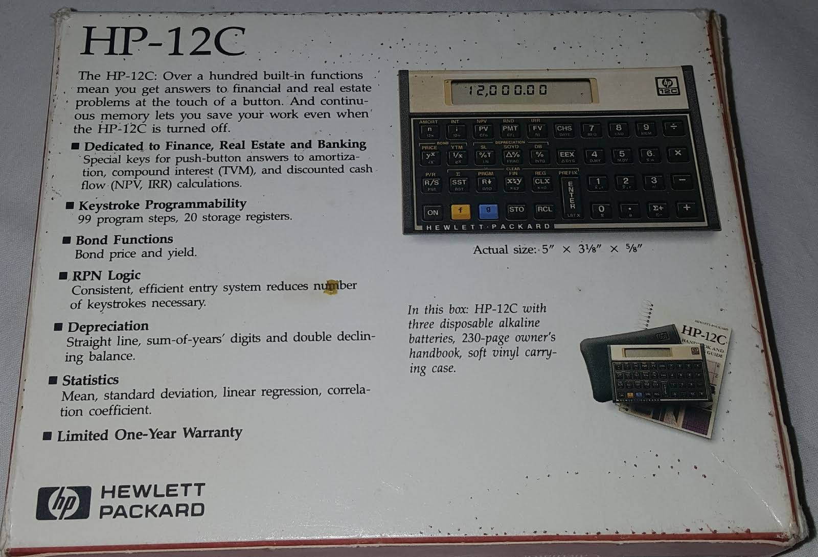 HP 12C Financial Calculator