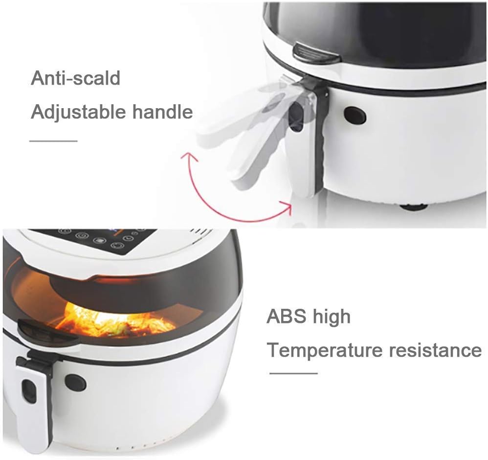 LED Touchscreen Air Fryer,8l Air Fryer Oven With Digital Touch Screen,Large Electric Fryer Roaster Oil-less Hot Air Fryers 24 Hours Appointment Automatic Stir Black Every Family