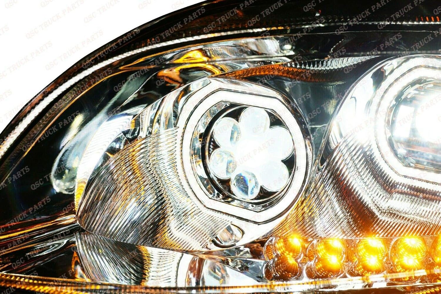 QSC Full LED Performance Headlight Assembly Left Right for Peterbilt 579 587
