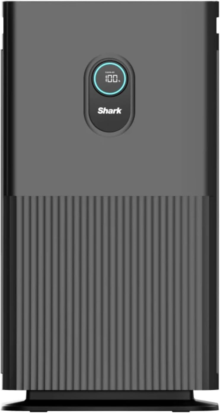 Shark HE601C Ultra- Fast and Ultra- Quiet Air Purifier with 6-Fan Airflow, Remote Control, Anti- Allergen Hepa Multi-Filter and Heightened Odor Protection (Charcoal)