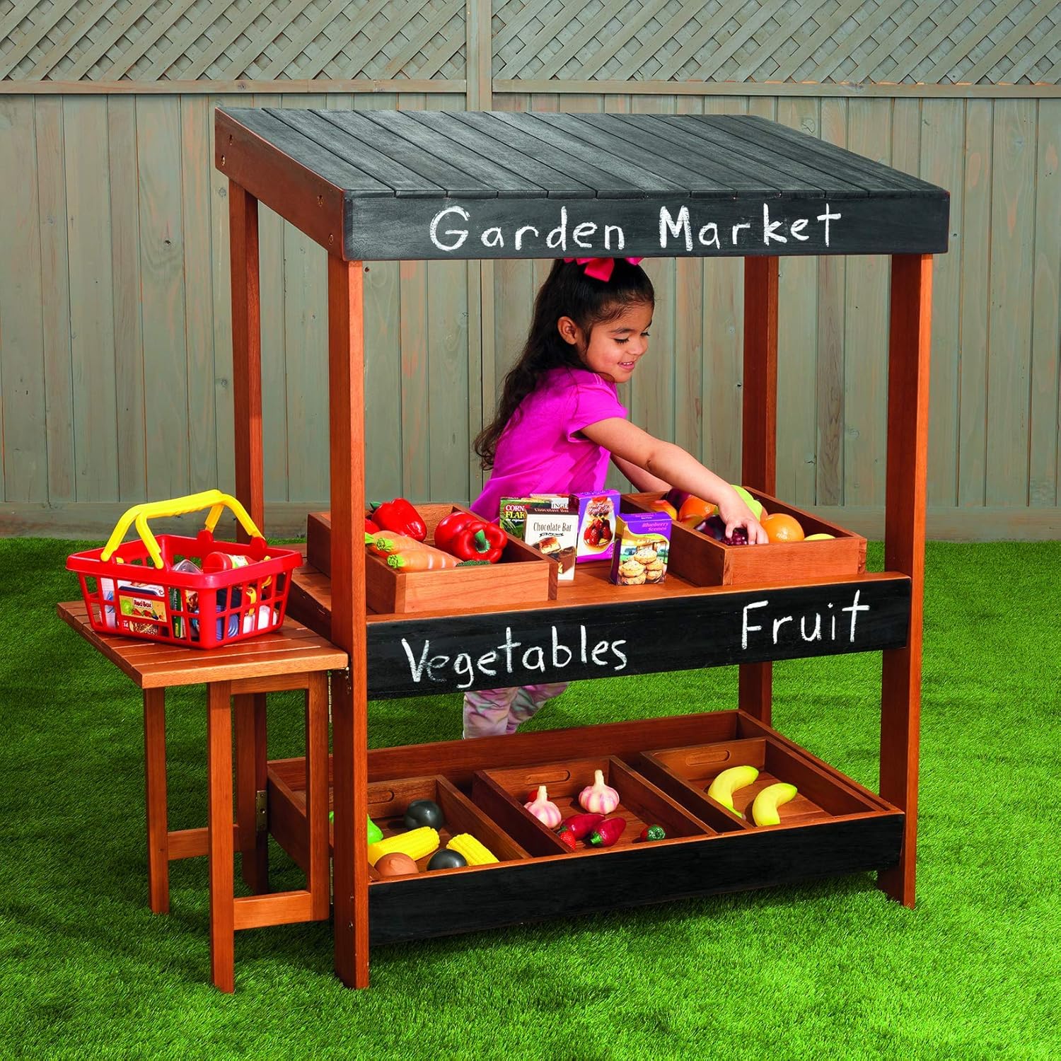 Wooden Farmers Market Stand for Outdoor and Indoor Play, Farmers Market, Play Market, Kids Market Stand, Kids Market, Farm Stand, Lemonade Stand, Grocery Store Pretend Play
