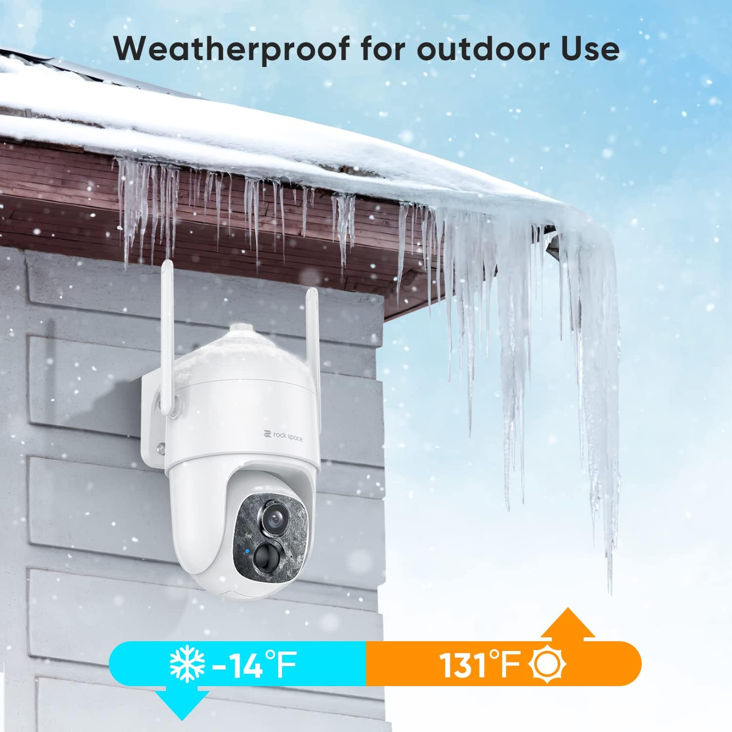 Security Cameras Wireless Outdoor, 360&deg; View WiFi Camera Outdoor Wireless with Spotlight, 1080P PTZ Camera for Home Security, Color Night Vision
