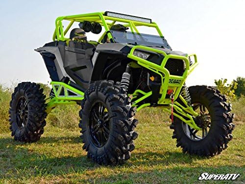 SuperATV Intimidator UTV / ATV Mud Tire for RZR, X3, General, Maverick, Ranger, Rock & All Terrain UTV Mud Tire | 34x10.5-15 | 2" Tread Depth | 6 Ply Ratings