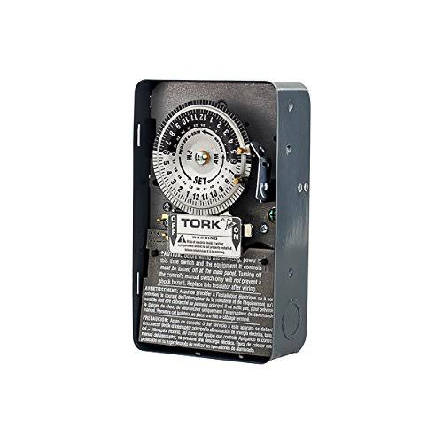 Tork 1101 Time Switch, Indoor Steel Case, 24 Hours Dial