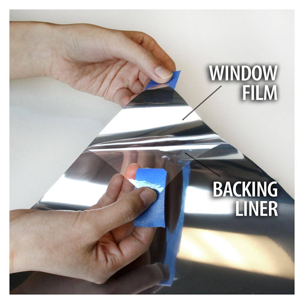 Bdf EXS15 Exterior Privacy and Sun Control Silver 15 Window Film (dark) 24in x 100ft by BuyDecorativeFilm