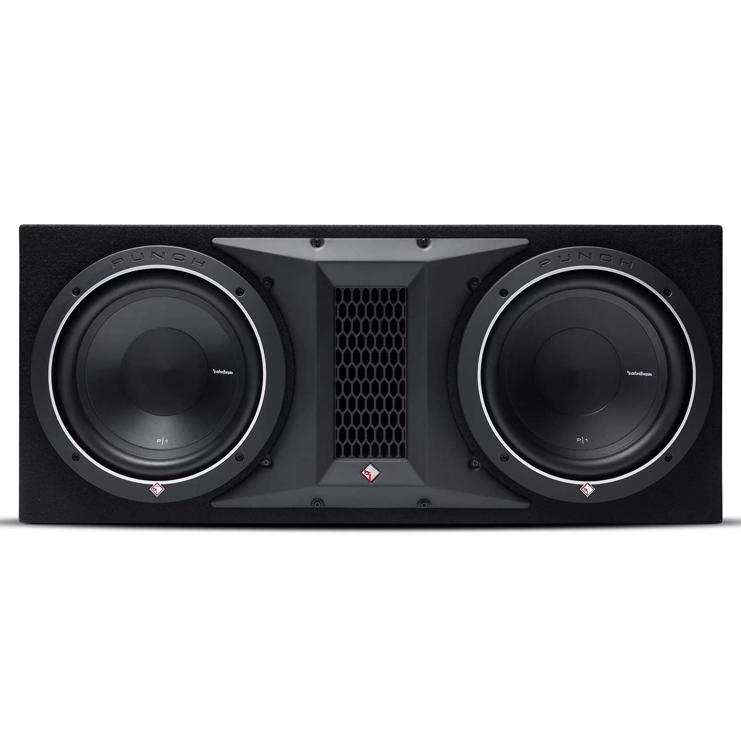 Rockford Fosgate Punch Enclosure with two 10" 1000W 2 Ohm Subwoofers P1-2X10
