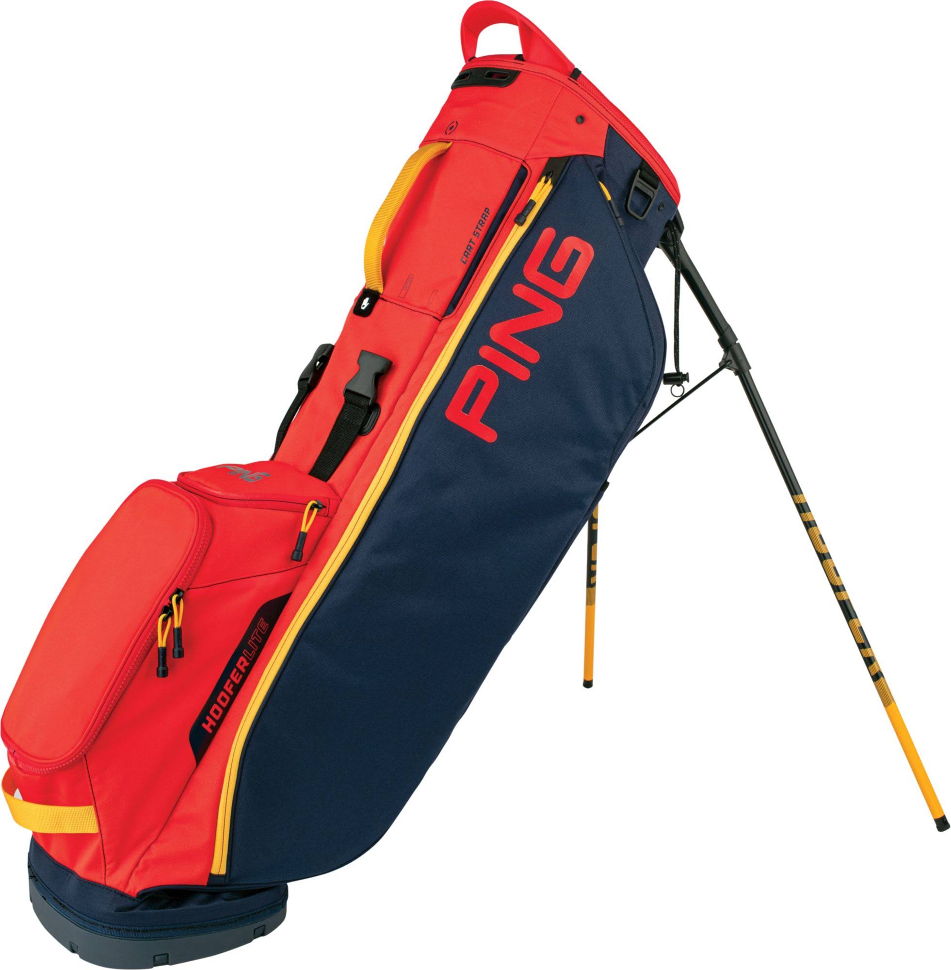 Ping Hoofer Lite Stand Bag, Navy/Sunkiss/Yellow