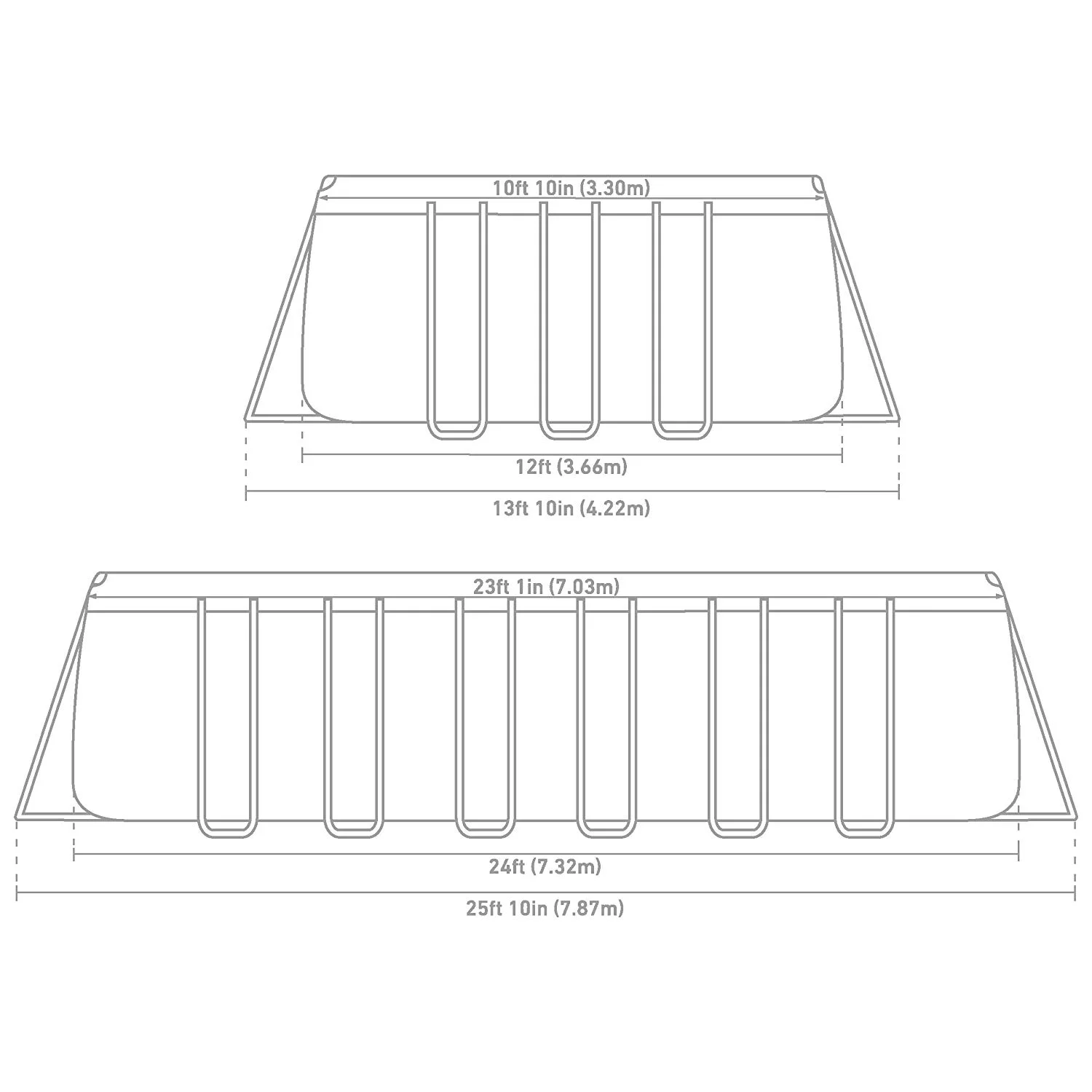 Intex 12 x 24 x 52" REC Ultra XTR Frame Pool Set