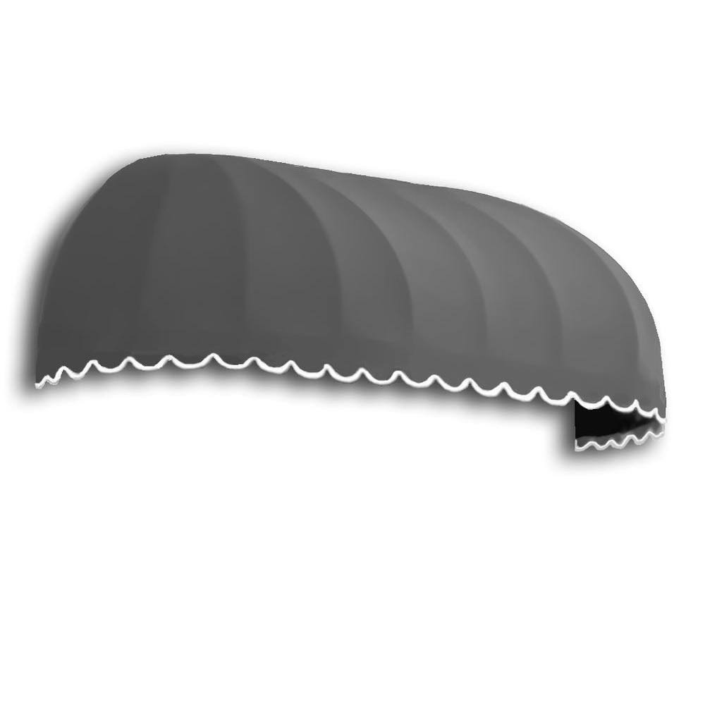 Awntech 5.38 ft. Wide Chicago Window/Entry Awning (31 in. H x 24 in. D) in Gray