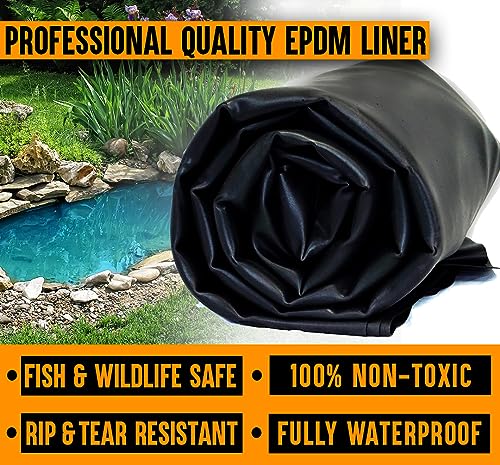 LifeGuard Pond Liner 15 ft. x 30 ft. 45 Mil EPDM Rubber - LG15X30-45