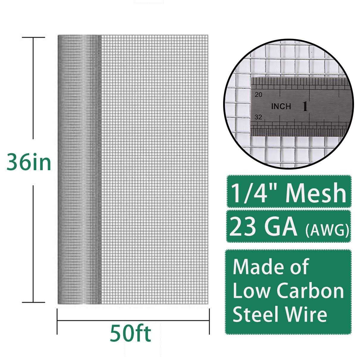 Seboss Hardware Cloth 1/2 inch 19 Gauge Hot Dip Galvanized After Welding - Shop Hardware Tools Online Store