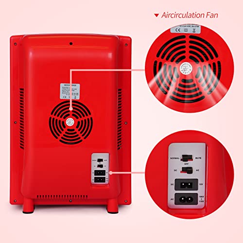 Incubators for Hatching Eggs, 25L Portable Reptile Scientific Lab Incubator with 5°C-60°C, 12V/110V Heating and Cooling for Small Reptiles (Black)