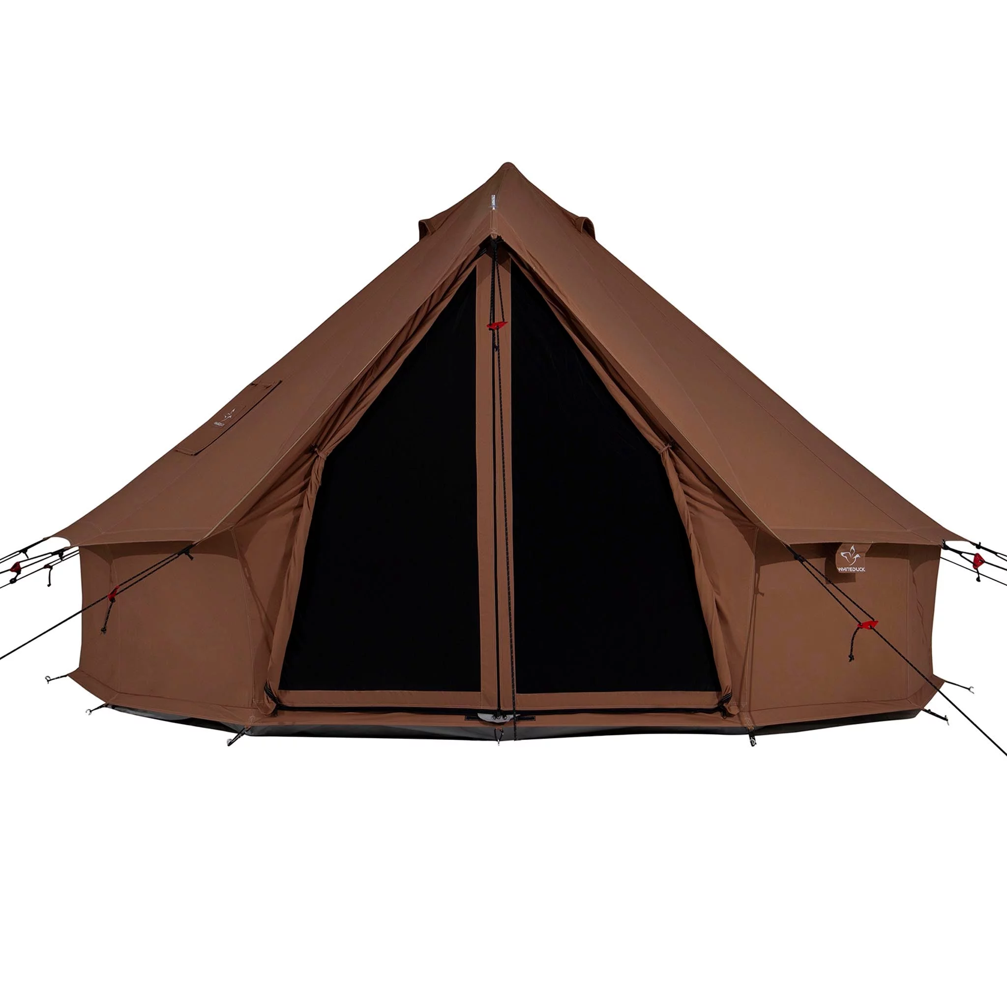 WHITEDUCK Regatta Canvas Bell Tent w/Stove Jack, Sandstone Beige, 13', Water Repellent 4-Season Camp