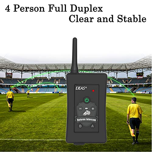 Referee Communication System, Professional FBIM Referee Headsets with Earphone for Soccer Volleyball Ofiicial Football Handball (1 Pack)