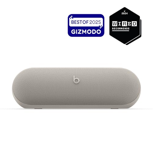 Beats Pill - Portable Bluetooth Speaker- Up to 24H Battery Life, Water Resistant, Bluetooth, Apple & Android Compatible, Seriously Loud Sound for Home, Outdoor and Travel- Champagne Gold
