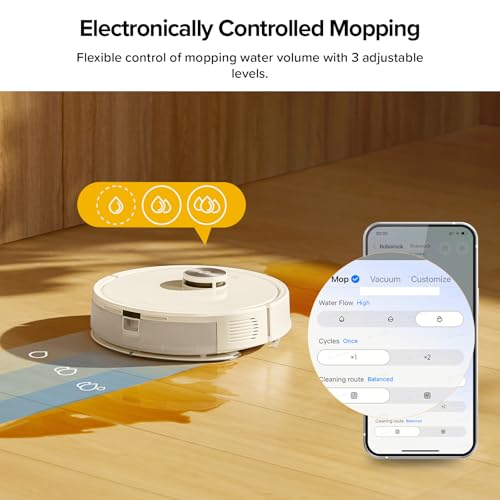roborock Q5 Max+ Robot Vacuum with Self-Empty Dock, Upgraded from Q5+, 5500 Pa Suction, DuoRoller Brush, Hands-Free Cleaning for up to 7 Weeks, PreciSense LiDAR Navigation, App & Voice Control