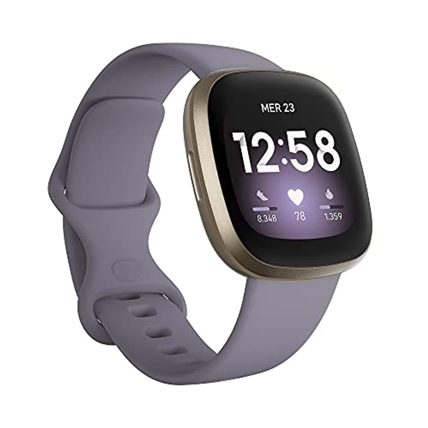 Fitbit Versa 3 Health &amp; Fitness Smartwatch with GPS 24/7 Heart Rat - Black - Megean