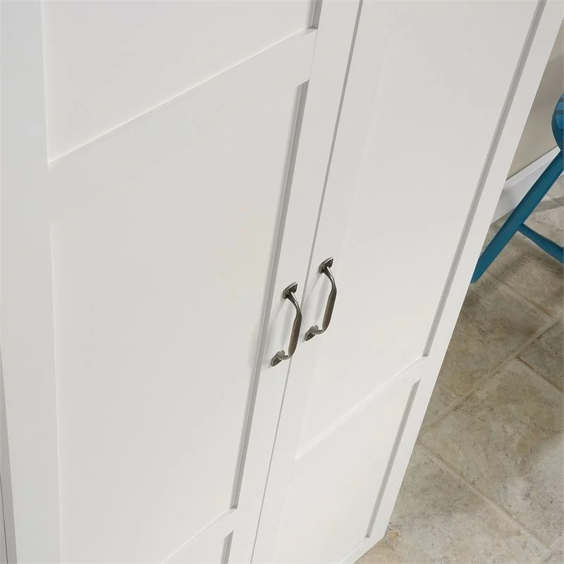 Scranton &amp; Co Traditional 2 Door Storage Cabinet in White