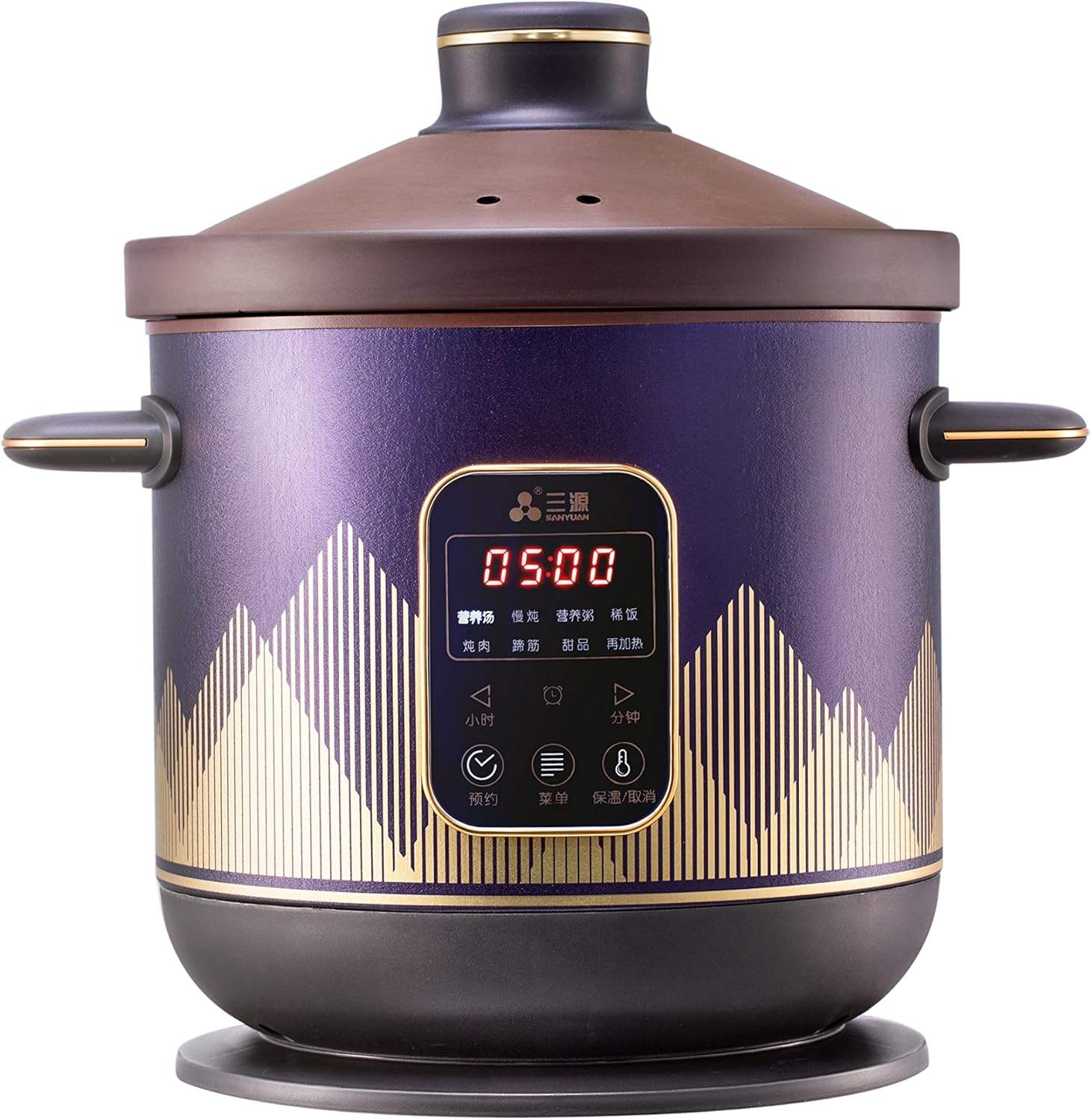 SanYuan Purple Claypot Electric Stew Soup Pot Slow Cooker 6L TGD60-SA30