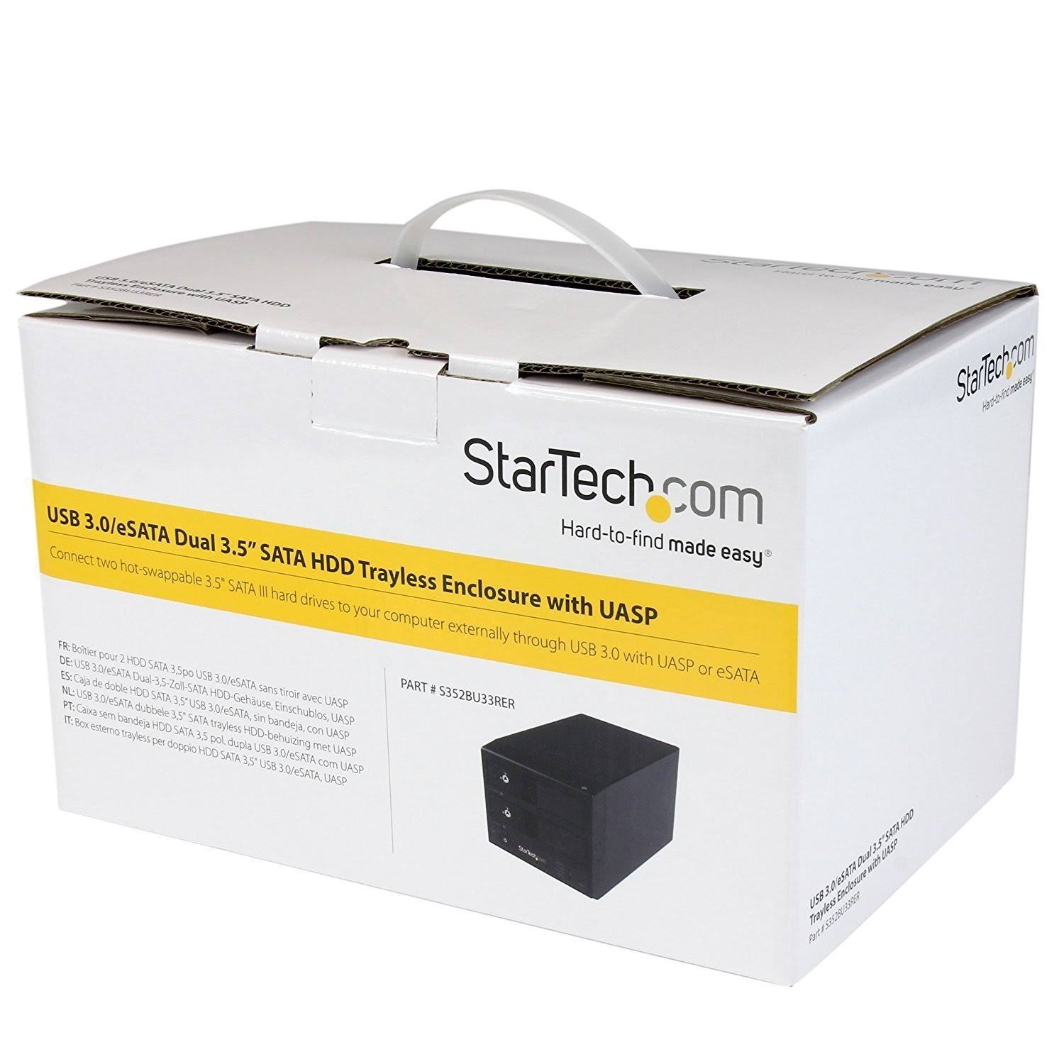 StarTech.com USB 3.0 / eSATA 8-Bay Hot-Swap 2.5/3.5x22 SATA III Hard Drive Enclosure with UASP - 8-Bay SATA 6 Gbps Enclosure for