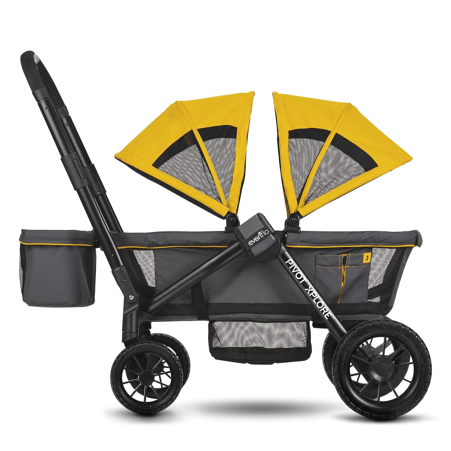 Evenflo Pivot Xplore All-Terrain Stroller Wagon and LiteMax 35 Infant Car Seat Bundle