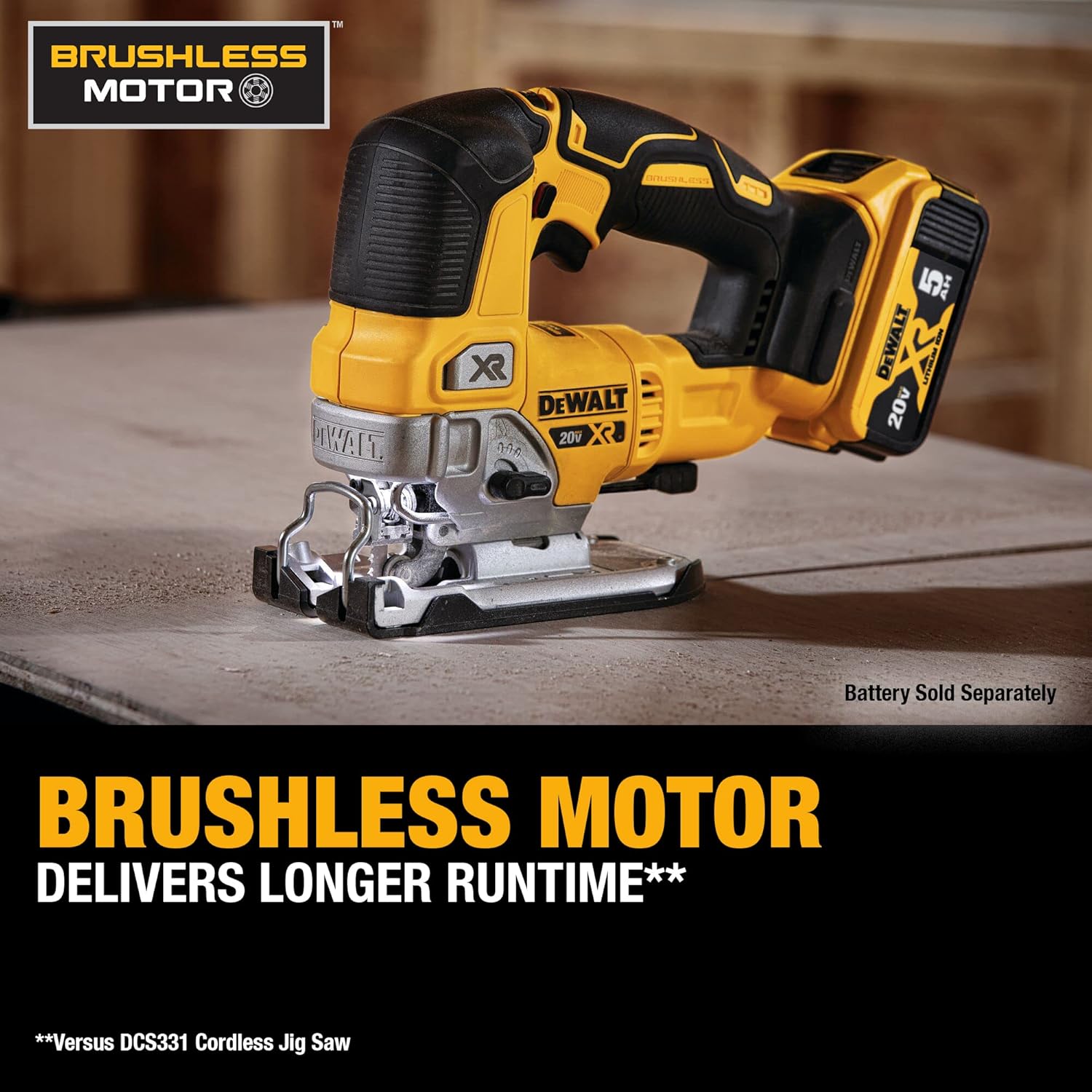 DEWALT 20V MAX XR Jig Saw, Tool Only (DCS334B)