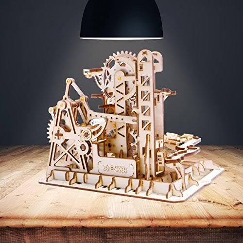 ROKR 3D Wooden Puzzle-Mechanical Model-Wooden Craft Kit-DIY Toy-Tower Coaster