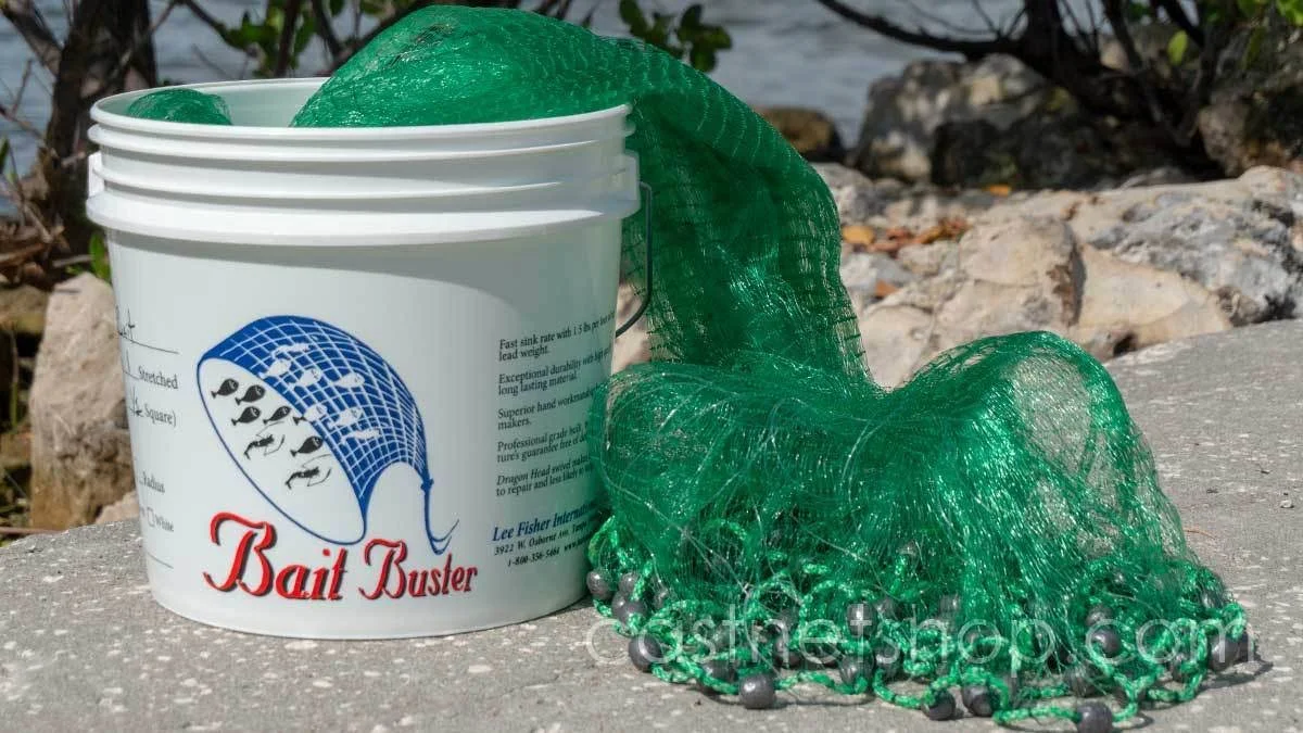Bait Buster Cast Nets 1/2x22 Sq. Mesh