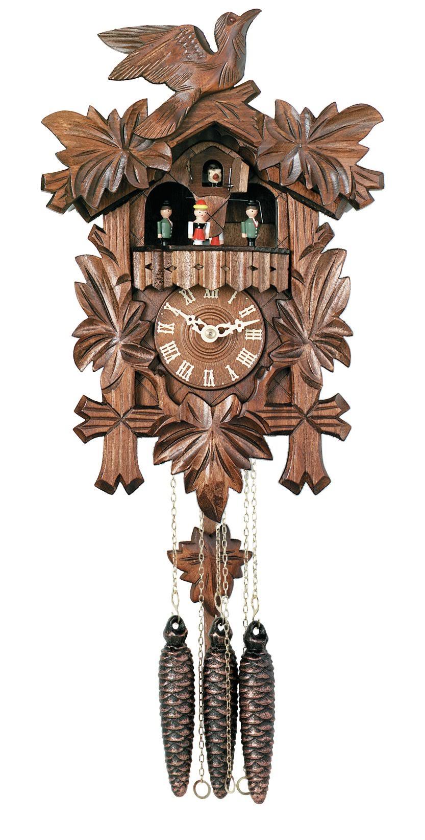 River City Clocks Five Leaves with One Bird 14 Musical Cuckoo Clock