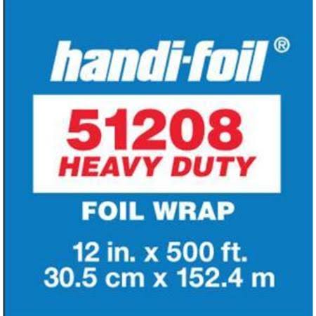 Handi Foil of America Heavy Duty Aluminum Foil Roll 500 Foot x 12 inch - 1 each.