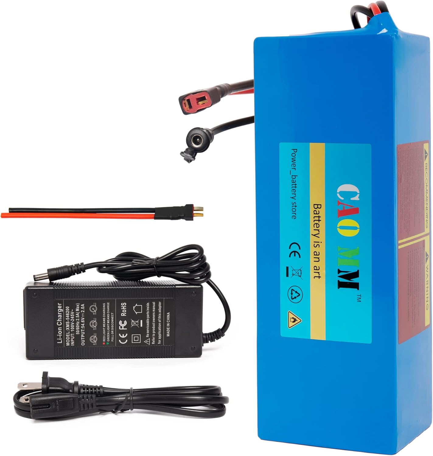 48v Battery, Two Years Free Warranty, 20Ah /14Ah /10Ah Ebike Battery for 500-1200W Electric Bike Bicycle, Scooter and Other Motor (48V 14AH Without Charger)