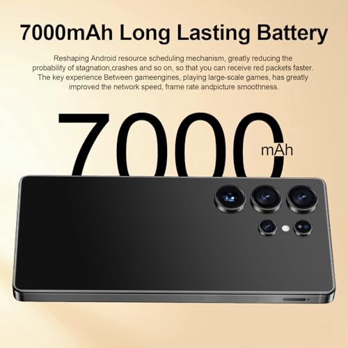 I25 Ultra Unlocked Android Phone 6.99" AMOLED 7000mAh Long-Lasting | Snapdragon 8 Gen3 | 8GB RAM+256GB | 68MP+108MP Pro Camera | Face Unlock + Stylus | Android 14 System (Blue)