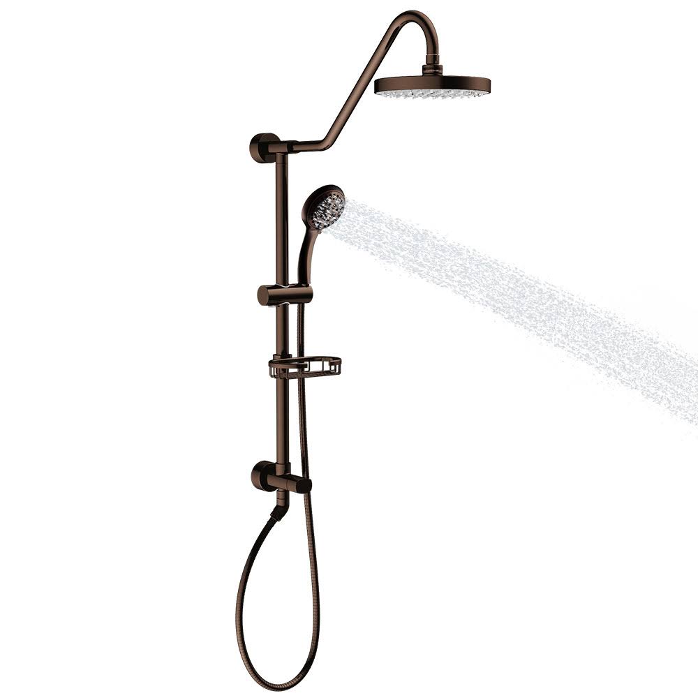 Pulse Kauai III Dual Rain Shower Hand Held Head Spa System, Oil Rubbed Bronze