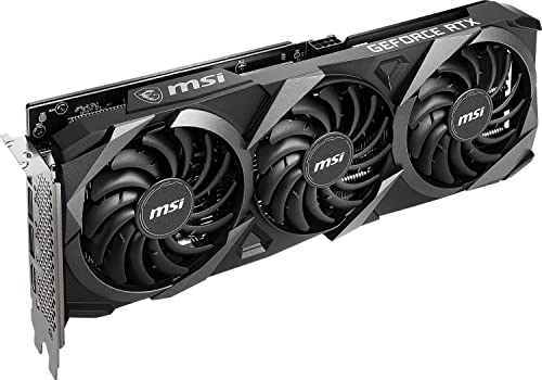 MSI GeForce RTX 3060 Ventus 2X 12G OC, Gaming Graphics Card - NVIDIA RTX 3060, 12GB GDDR6 Memory, 192-bit, 15 Gbps