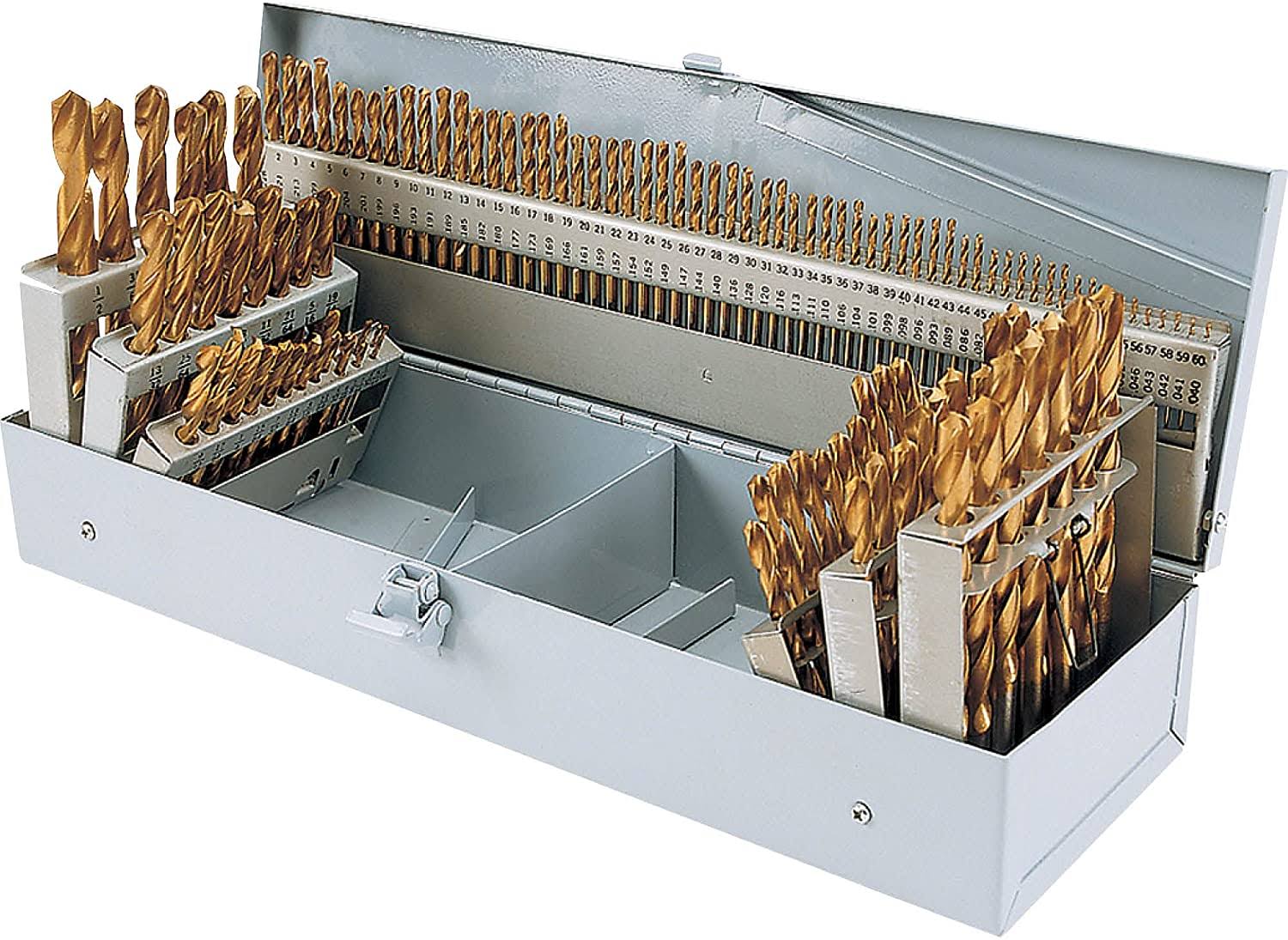 Steelex Grizzly D1138 Tin Coated Drill Bit Set 115-Piece