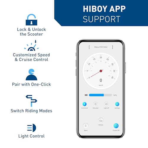 Hiboy S2/S2 Pro/S2 MAX Electric Scooter, 350-500W Motor, 8.5"-10" Solid Tires, 17-40.4 Miles Range, 19 Mph Folding Commuter Electric Scooter for Adults (Optional Seat)