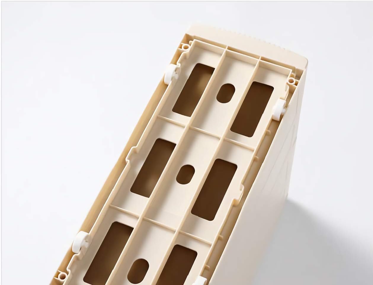 Feibrand 5 Storage Drawers Rolling Cart Organizer Plastic Drawers Unit on Wheels Tower Narrow Slim Container Cabinet for Bathroom Bedroom 17.7 x 7 x 38.8 Inches