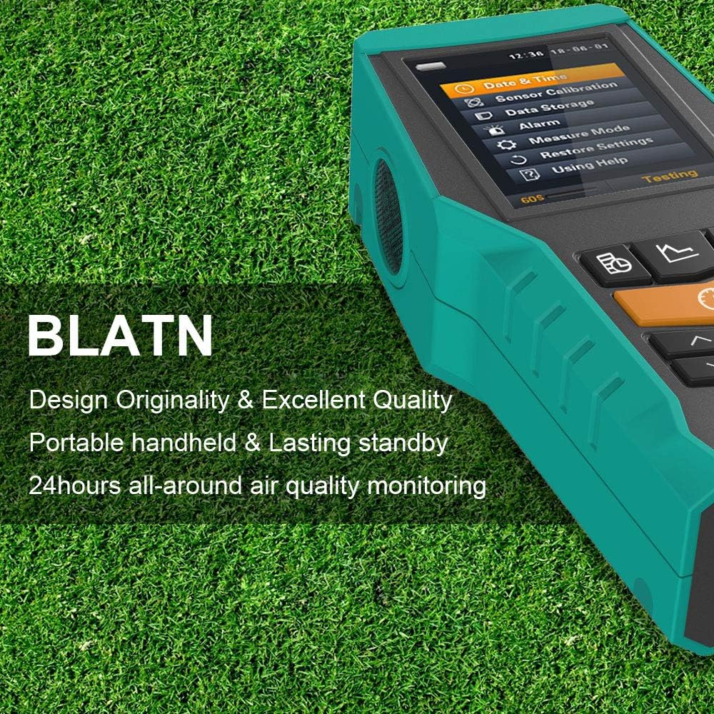 Smart 128s Air Quality Monitor Indoor CO2 PM2.5 TVOC Meter Formaldehyde HCHO Detector VOCs Pollution AQI Tester PM1.0 PM10 Dust Particle Counter Data Logger Home