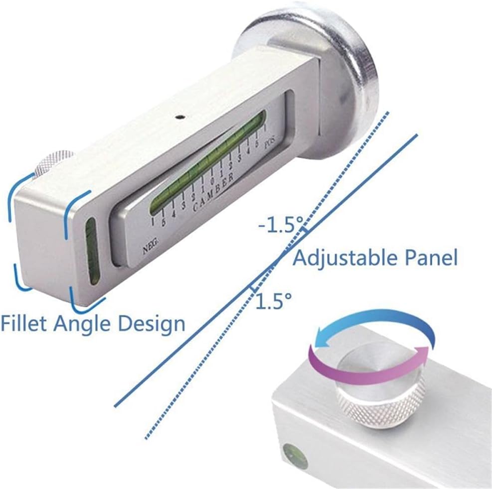 YIQI Adjustable Magnetic Gauge Tool Camber Gauge Castor Strut Wheel Alignment for Car Truck