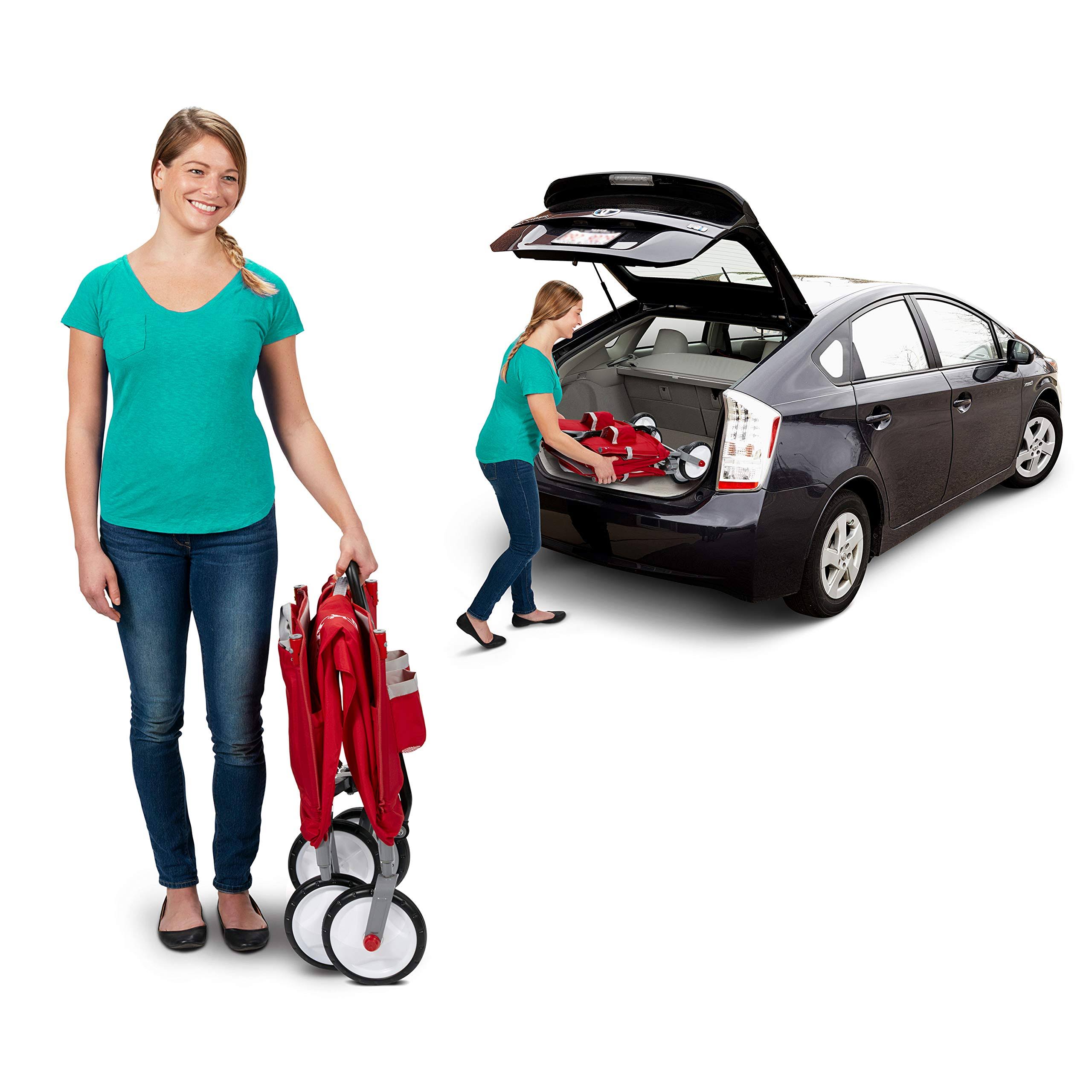 Radio Flyer 3 in 1 EZ Fold Wagon with Canopy - Red