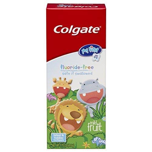 Colgate My First Baby and Toddler Toothpaste, Fluoride Free - 1.75 oz (6 Pack)